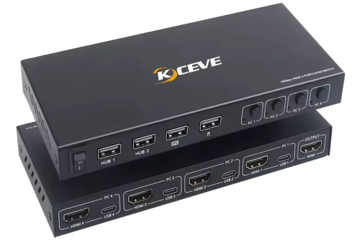 kvm para 4 pcs
