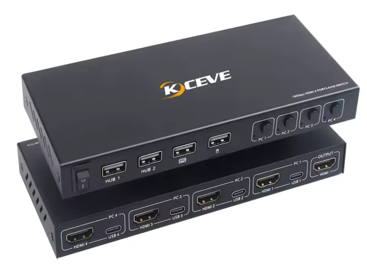 kvm para ordenadores para cuatro monitores